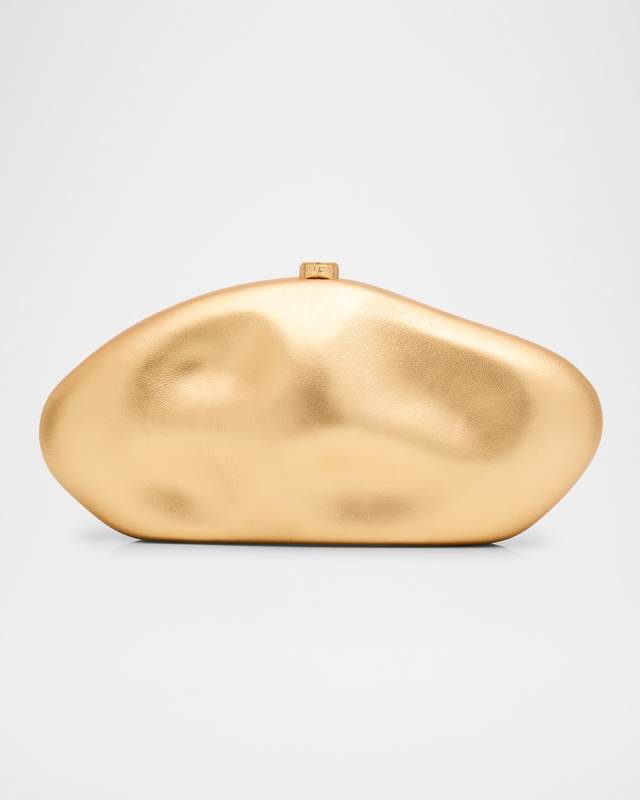 The Caldera Metallic Leather Clutch Bag